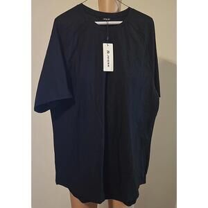 JMIERR Black Men's Casual Polyamide Elastane T-Shirt Size XL